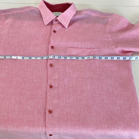 INSERCH COLLEZIONE 100% LINEN SHIRT - Picture 9 of 12